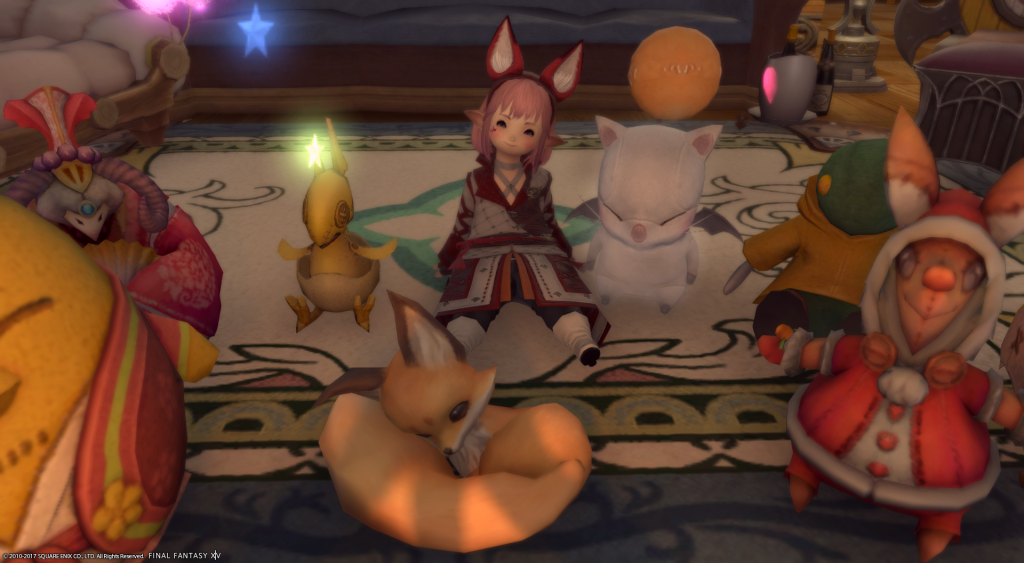 Foxy!
New fox ears and a fox friend to join all my plushies!
